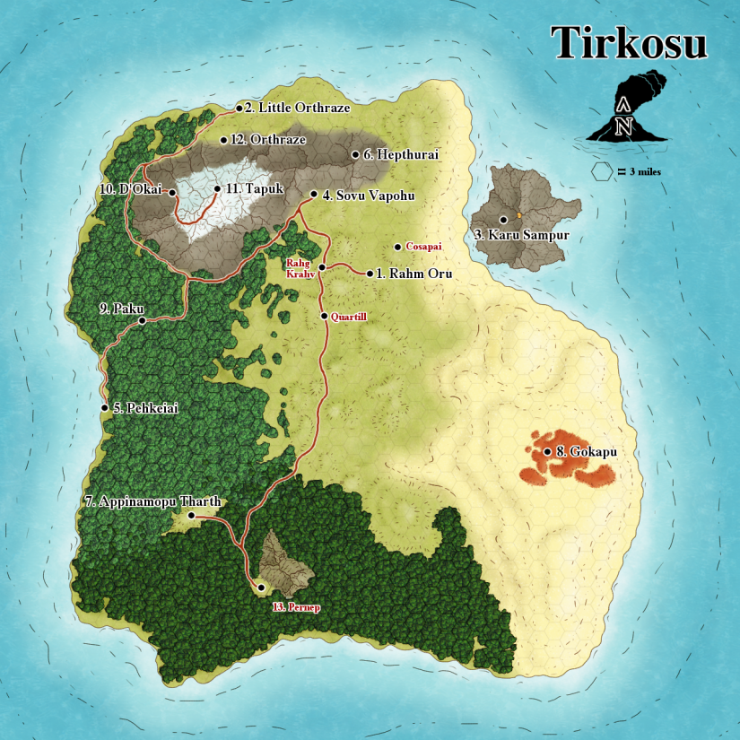 Tirkosu Map Markers